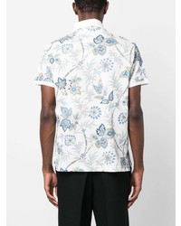 Etro All Over Floral Print Polo Shirt