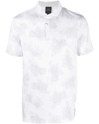 Armani Exchange Floral Print Cotton Polo Shirt