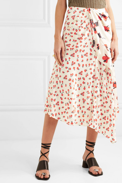 Self portrait shop floral skirt