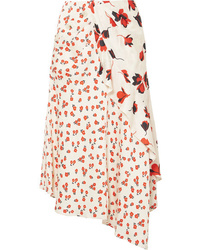 Floral Satin Jacquard Skirt