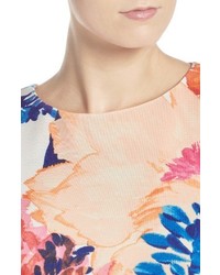 Ellen Tracy Petite Floral Ponte Sheath Dress