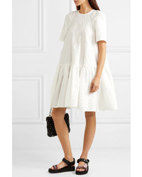 Cecilie Bahnsen Annabella Oversized Cotton Blend Cloqu Mini Dress