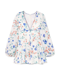 Alice McCall Bluebell Floral Print Cotton And Mini Dress