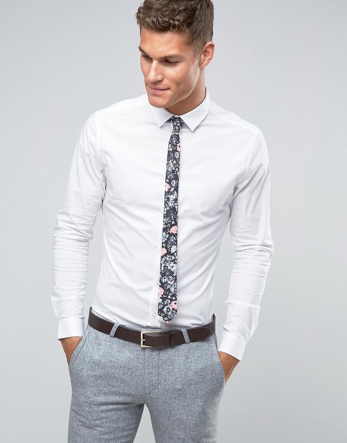flower shirt tie