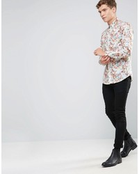 Selected Homme Smart Skinny Shirt In Multi Floral