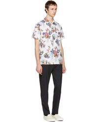 Paul Smith Ps By White Floral Shirt