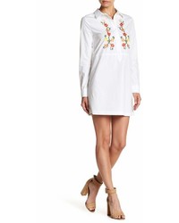 English Factory Embroidered Shirt Dress