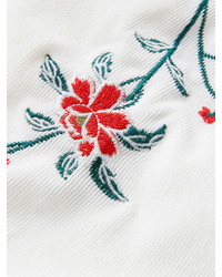 Romwe Embroidery Detail Shirt Dress