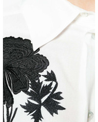 Ann Demeulemeester Floral Patch Shirt Dress