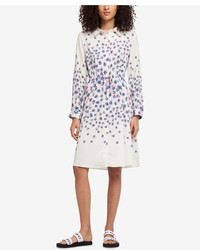 DKNY Floral Print Drawstring Waist Shirtdress Created For Macys