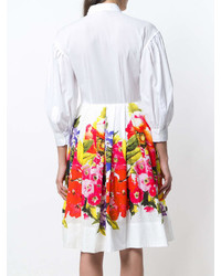 Sara Roka Dual Floral Shirt Dress