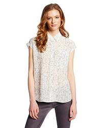 Rebecca Taylor Short Sleeve Lace Print Top