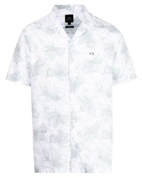 Armani Exchange Abstract Floral Print Short Sleeved Shirt