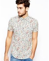 Antony Morato Shirt With Floral Print White