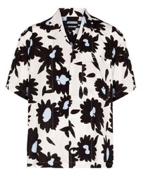Jacquemus Camp Collar Floral Print Shirt