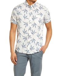 Rails Carson Short Sleeve Button Up Shirt In Miami Mirage White At Nordstrom