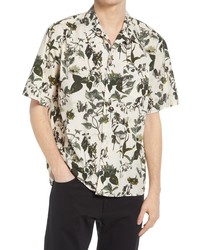 Norse Projects Carsten Botanical Print Short Sleeve Button Up Shirt