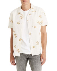 Madewell Easy Slim Fit Floral Short Sleeve Camp Shirt