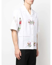 Marine Serre Floral Embroidered Shirt