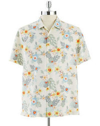 Tommy Bahama Floral Patterned Sport Shirt