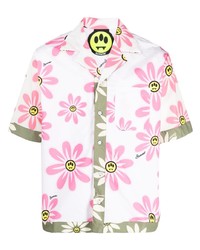 BARROW Floral Print Cotton Shirt