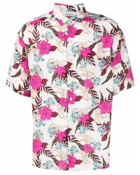 Laneus Floral Print Shirt