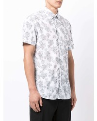 Karl Lagerfeld Floral Print Short Sleeve Shirt
