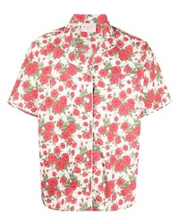 Buscemi Floral Print Short Sleeve Shirt