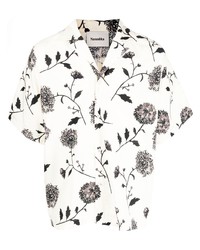 Nanushka Floral Print Short Sleeve Shirt