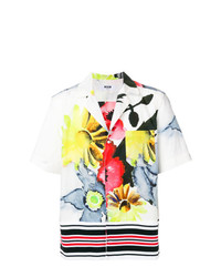 MSGM Floral Print Short Sleeve Shirt