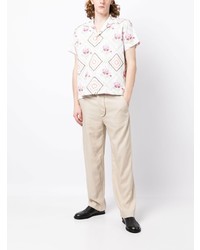 Bode Floral Print Short Sleeved Shirt