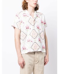 Bode Floral Print Short Sleeved Shirt