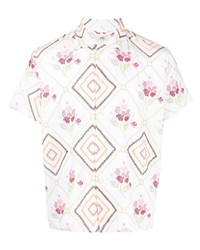 Bode Floral Print Short Sleeved Shirt