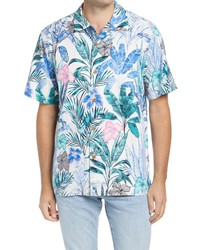 Tommy Bahama Garden Getaway Short Sleeve Silk Button Up Camp Shirt