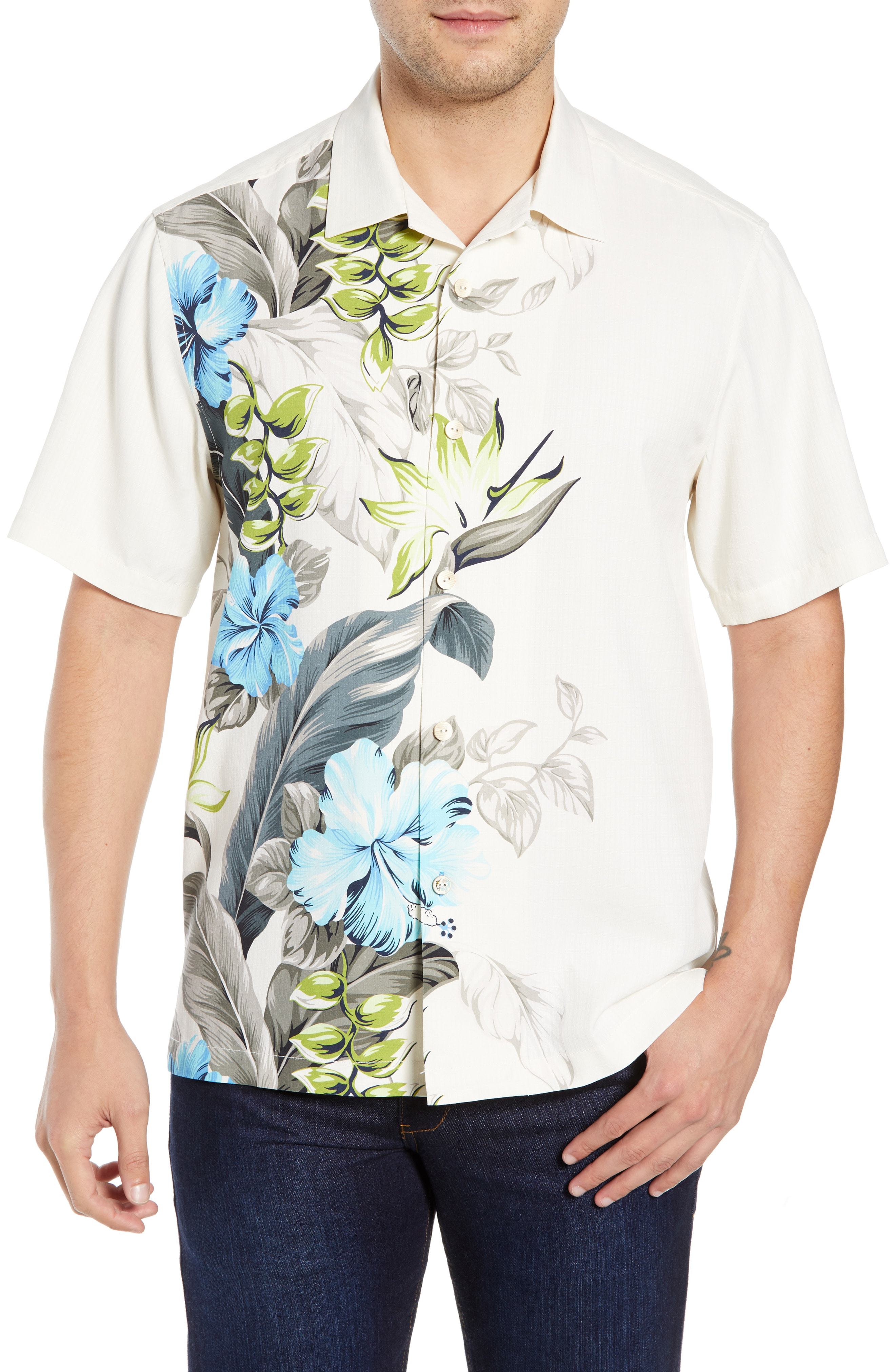 Cruising Short Sleeve Camp Shirt in Furio Floral Silk
