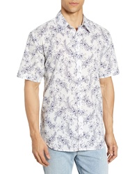 Coastaoro Lanai Regular Fit Tropical Short Sleeve Button Up Shirt