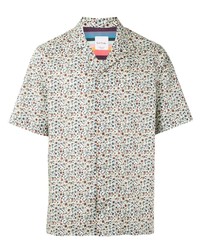 Paul Smith Micro Floral Print Cotton Shirt