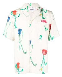 Soulland Orson Floral Print Short Sleeve Shirt