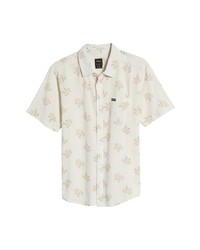 RVCA Prairie Floral Regular Fit Short Sleeve Button Up Shirt