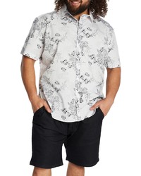 Johnny Bigg Ritchie Floral Short Sleeve Stretch Button Up Shirt