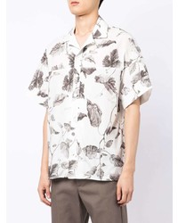 Erdem Short Sleeve Floral Print Shirt