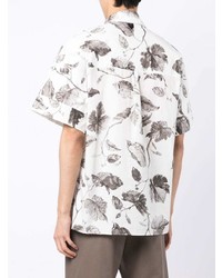 Erdem Short Sleeve Floral Print Shirt