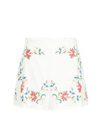 Zimmermann Embroidered Floral Shorts
