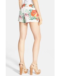 Joie Lanina Floral Print Silk Shorts