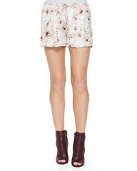 Haute Hippie Summer Floral Print Shorts