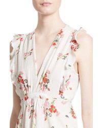 Rebecca Taylor Marguerite Floral Stretch Silk Dress