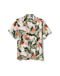 Tommy Bahama Garden Of Hope Courage Short Sleeve Silk Button Up Shirt