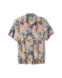 Tommy Bahama Uluru Fronds Tropical Short Sleeve Silk Button Up Shirt In Continental At Nordstrom