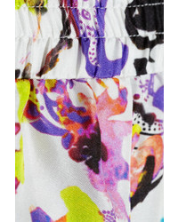 Etro Floral Print Silk Shorts