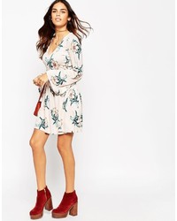 Asos Collection Skater Dress In Pretty Floral Print